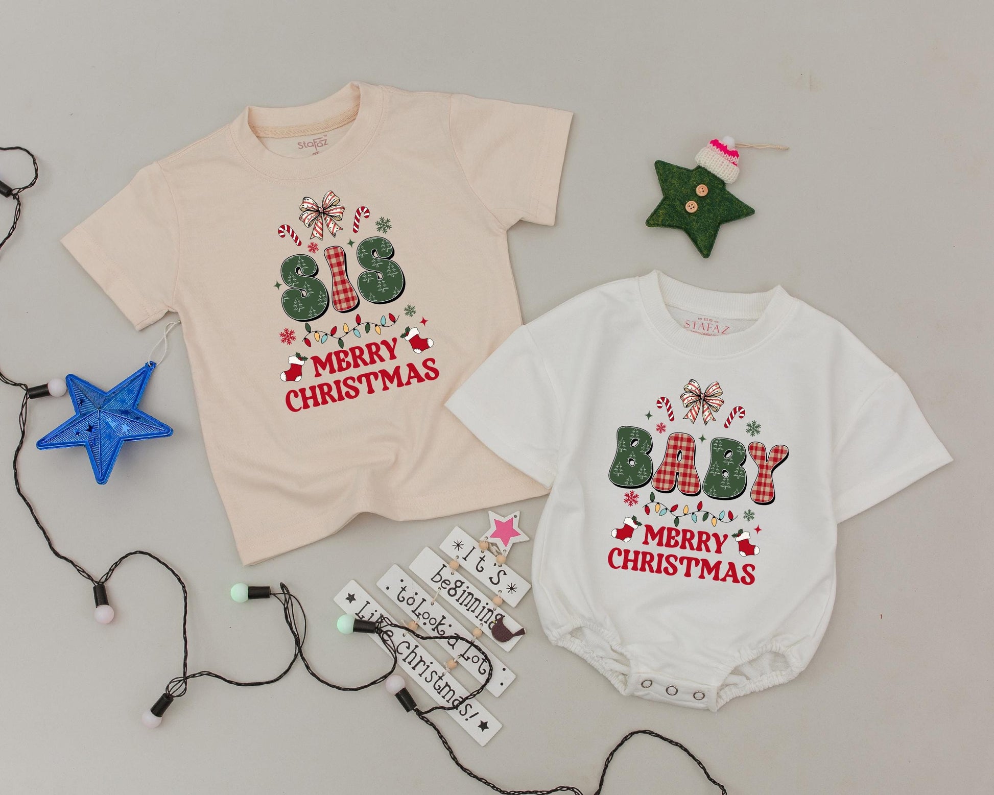 Matching Family Christmas Shirts Vintage Dad Mom Sis Baby Merry Christmas Outfits Holiday Pajamas Set Newborn Gift First Christmas Outfit 133chars