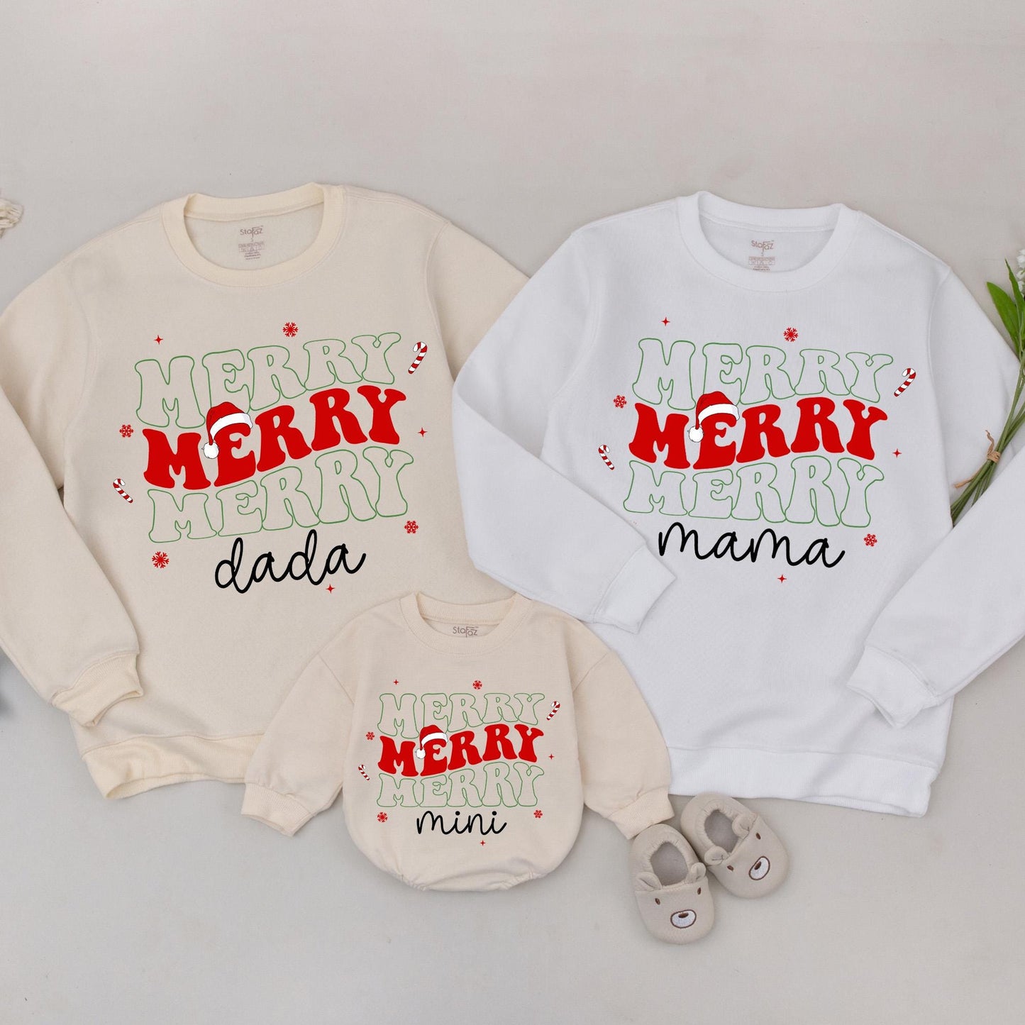 Mommy and Me Christmas Sweater Set, Matching Family Outfits