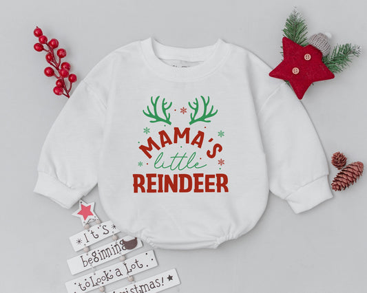Vintage Christmas Bubble Romper: My First Christmas Baby Outfit