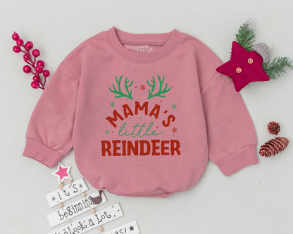 Vintage Christmas Bubble Romper: My First Christmas Baby Outfit
