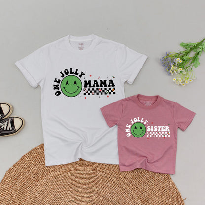 Festive Family Christmas Tees, One Jolly Dude Romper, Mommy & Me Set