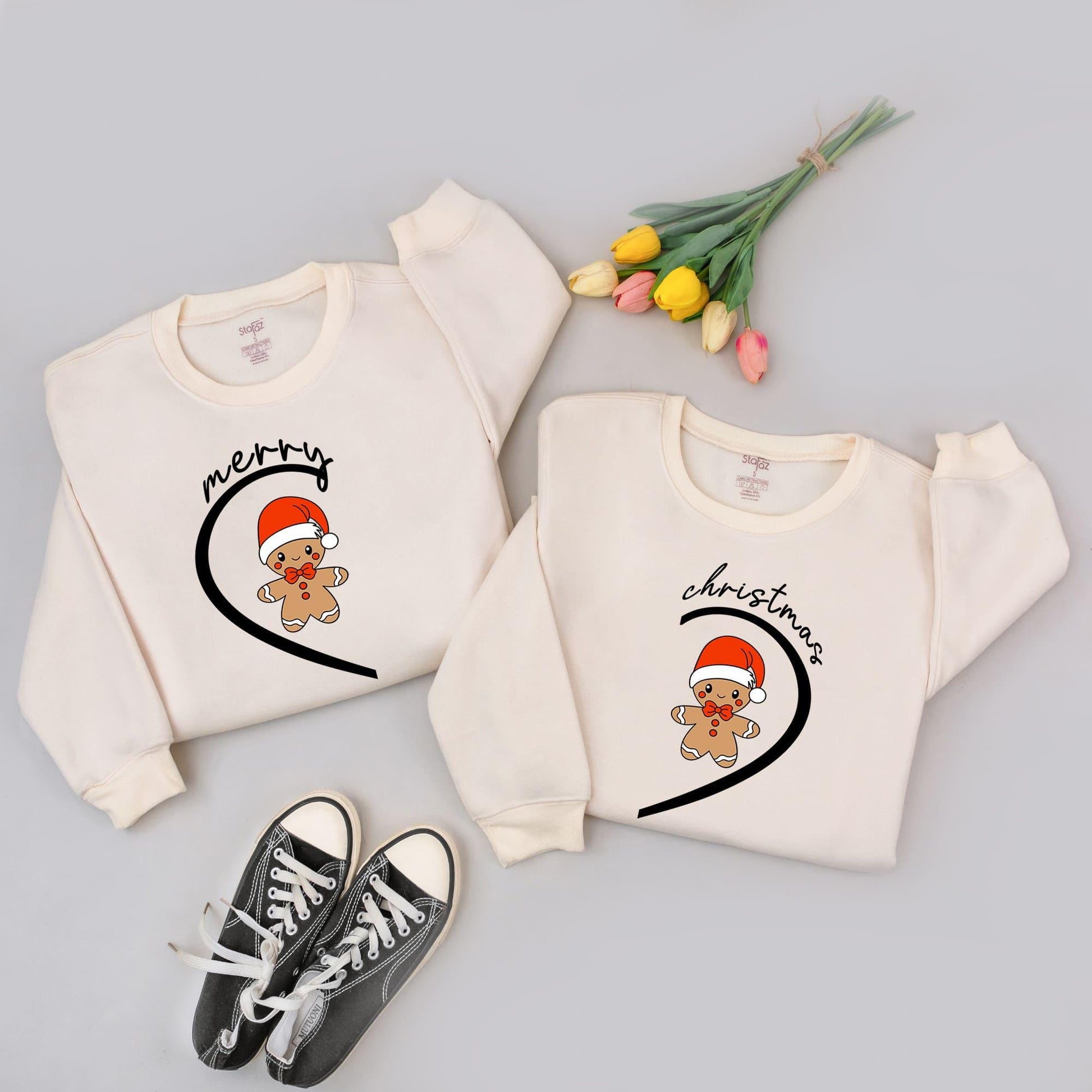 Matching Merry Xmas Sweatshirt, Funny Holiday Couple Sweaters Gift