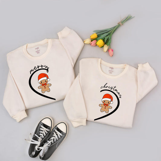 Matching Merry Xmas Sweatshirt, Funny Holiday Couple Sweaters Gift