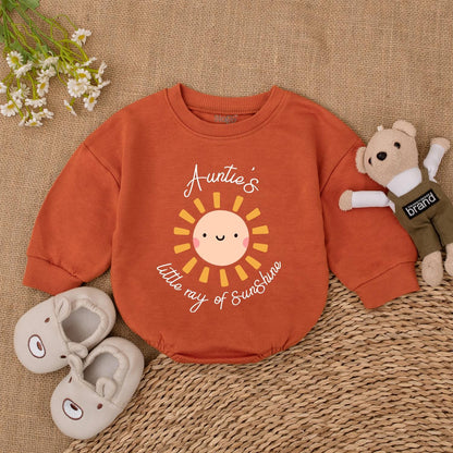 Auntie's Sunshine Baby Romper - Ideal Baby Shower or Birthday Gift  