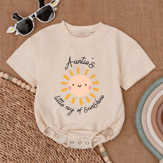 Auntie's Sunshine Baby Romper - Ideal Baby Shower or Birthday Gift  