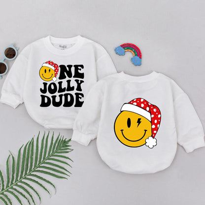 Custom Baby Romper for First Christmas – Unisex Newborn Gift
