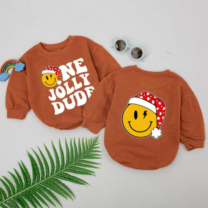 Custom Baby Romper for First Christmas – Unisex Newborn Gift