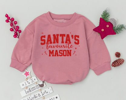 Custom Baby Romper, My 1st Christmas, Personalized Gift Outfit