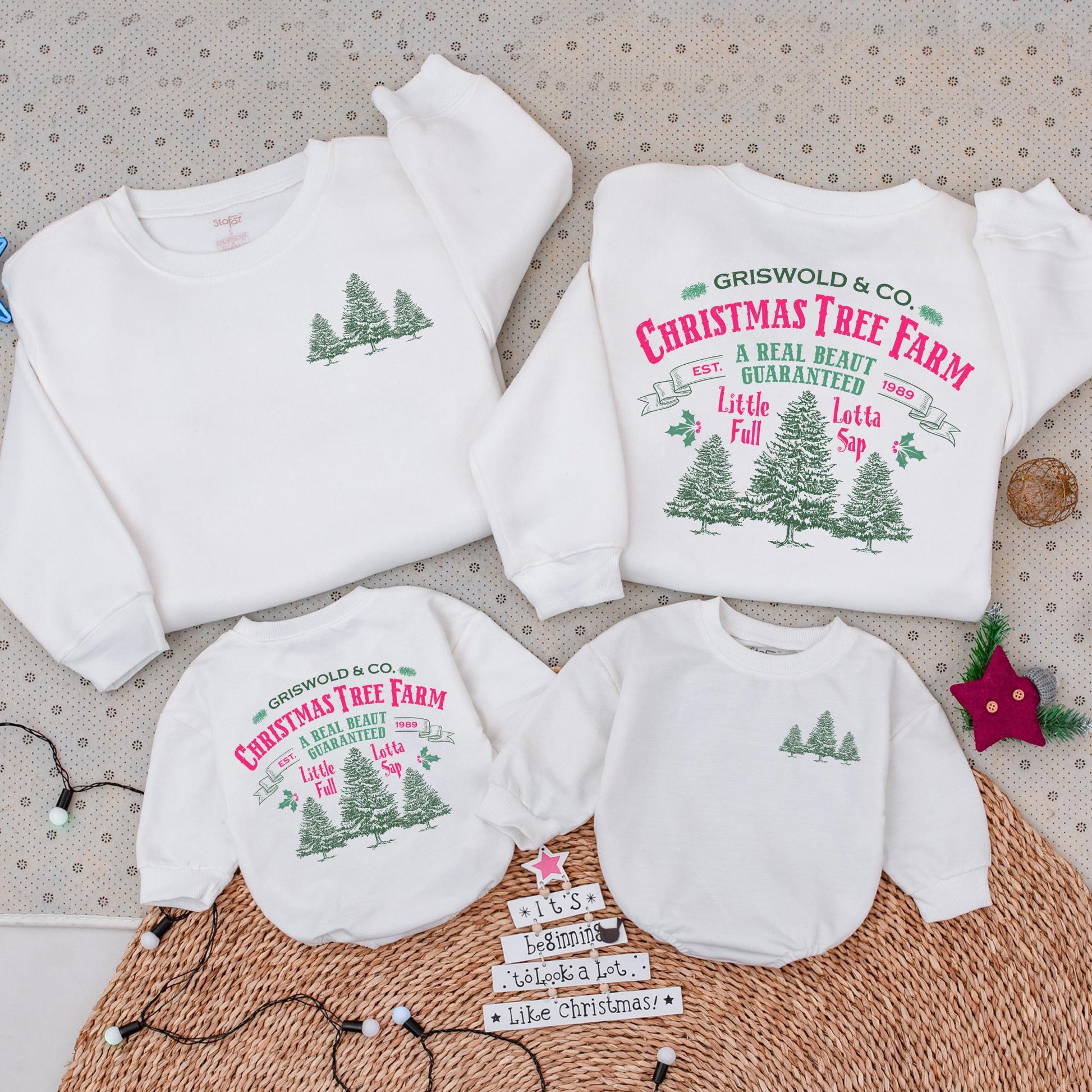 Matching Family Christmas Tree Sweatshirt | Cozy Holiday Apparel