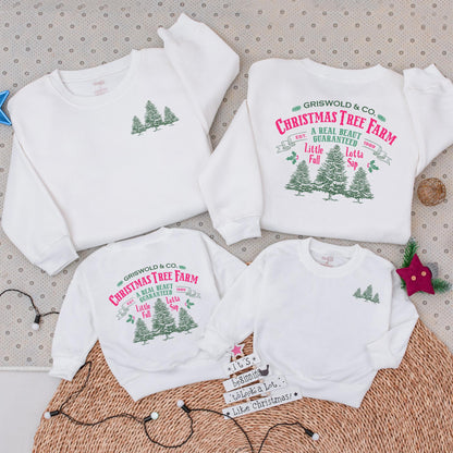 Matching Family Christmas Tree Sweatshirt | Cozy Holiday Apparel