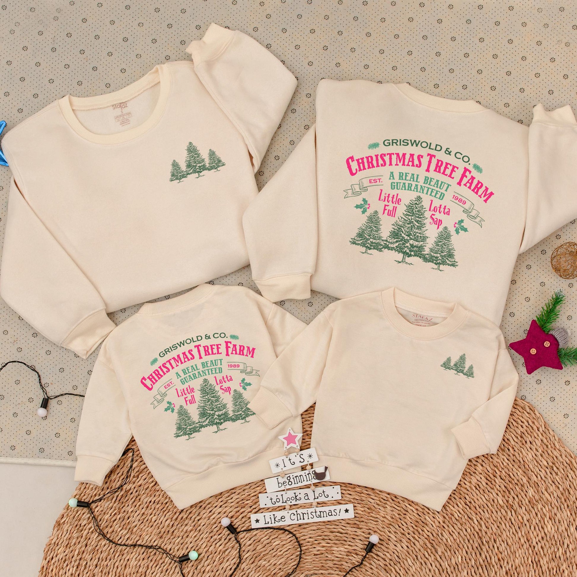 Matching Family Christmas Tree Sweatshirt | Cozy Holiday Apparel
