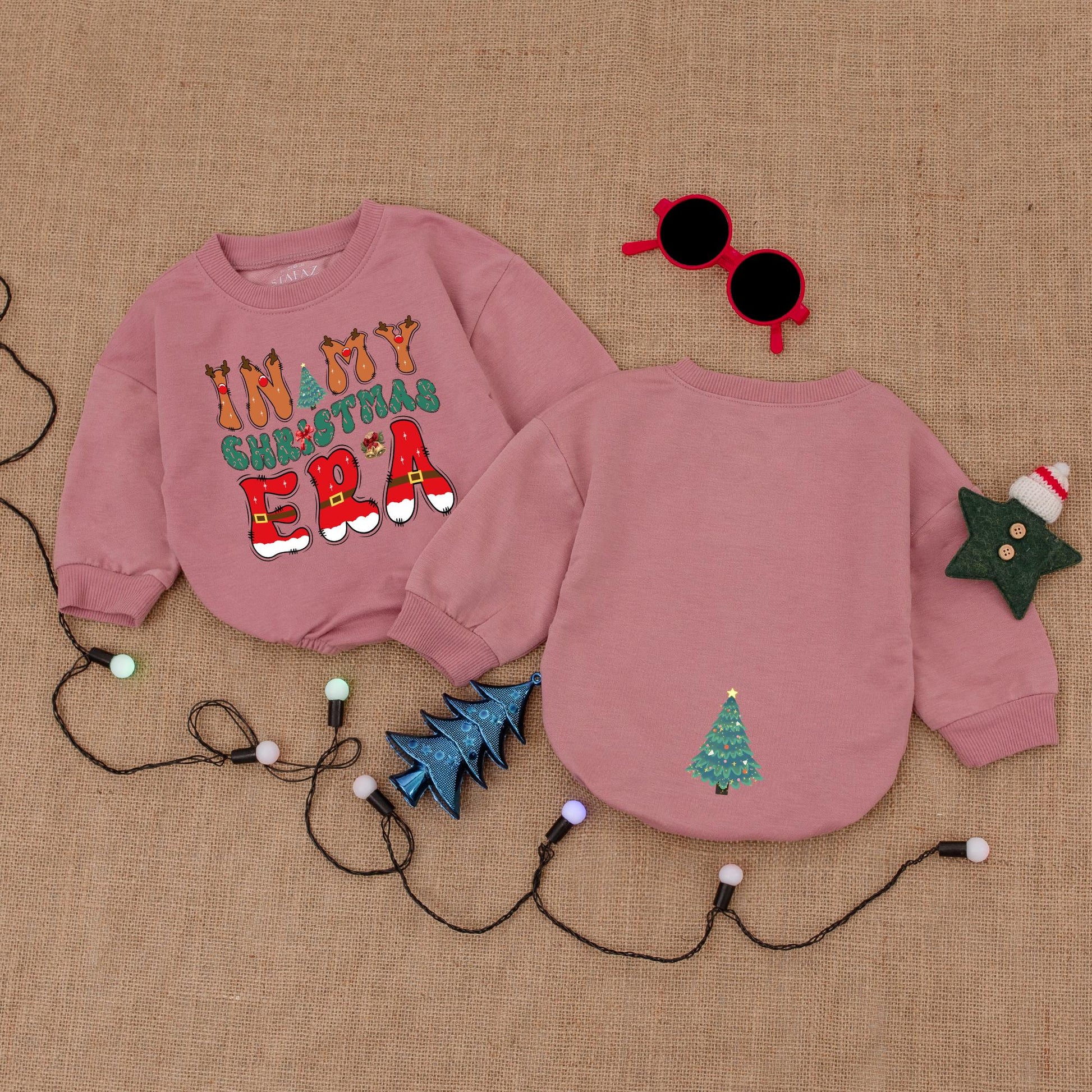 In My Christmas Era Baby Romper Bodysuit Festive Holiday Outfit, First Christmas Clothes, Christmas Tree, Soft Cotton, Perfect Baby Shower Gift 136