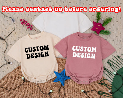 Custom Design Baby Girl Bubble Romper Christmas Girly Bow Simple Modern Infant Bodysuit Toddler Outfit Baby Shower Clothes