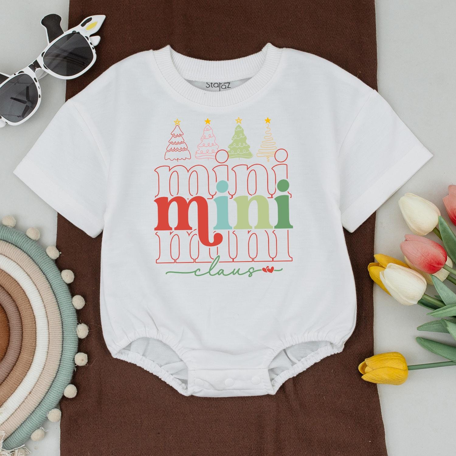 Personalized Matching Family Christmas Shirts Mama Mini Daddy Sister Festive Line Art Tree Design Holiday Outfit Tees for All