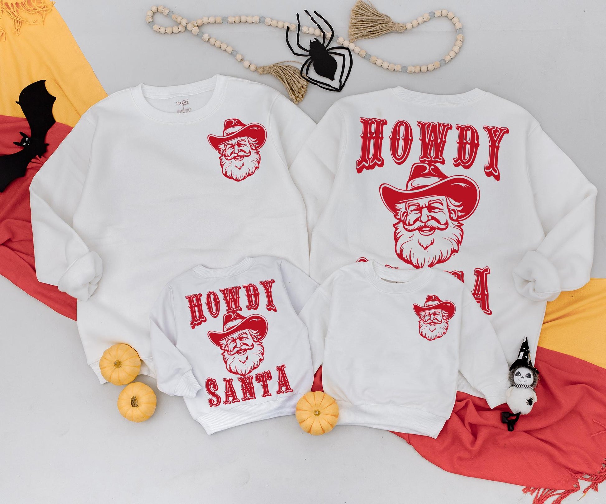 Howdy Santa Christmas Sweatshirt Toddler Outfit, Retro Cowboy Xmas Kids Romper, Cute Western Holiday Sweater, Baby Gift, Merry Christmas Y'all Clothing