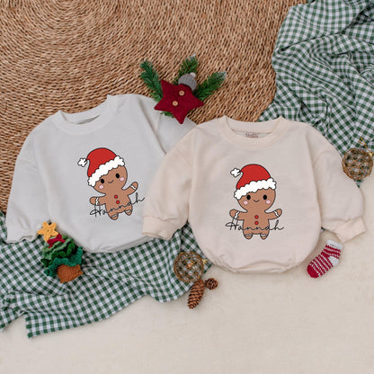 Christmas Cookie Romper Baby Boy Girl Outfit - Personalized Holiday Bubble Romper - Winter Baby Clothes - Christmas Baby Outfit