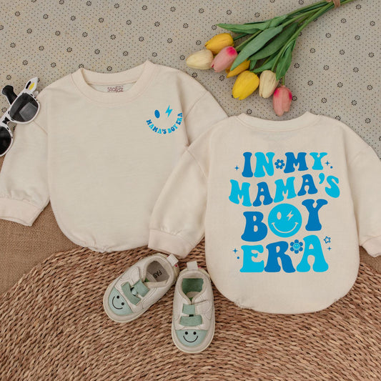In My Mama's Boy Era Baby Romper Newborn Bodysuit Gift Cute Infant Outfit for Boy Perfect Baby Shower Present Announcement