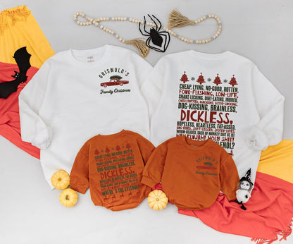 Griswold Family Christmas 2-Sided Sweatshirt Festive Retro Wagon Tree Farm Holiday Gift for Women