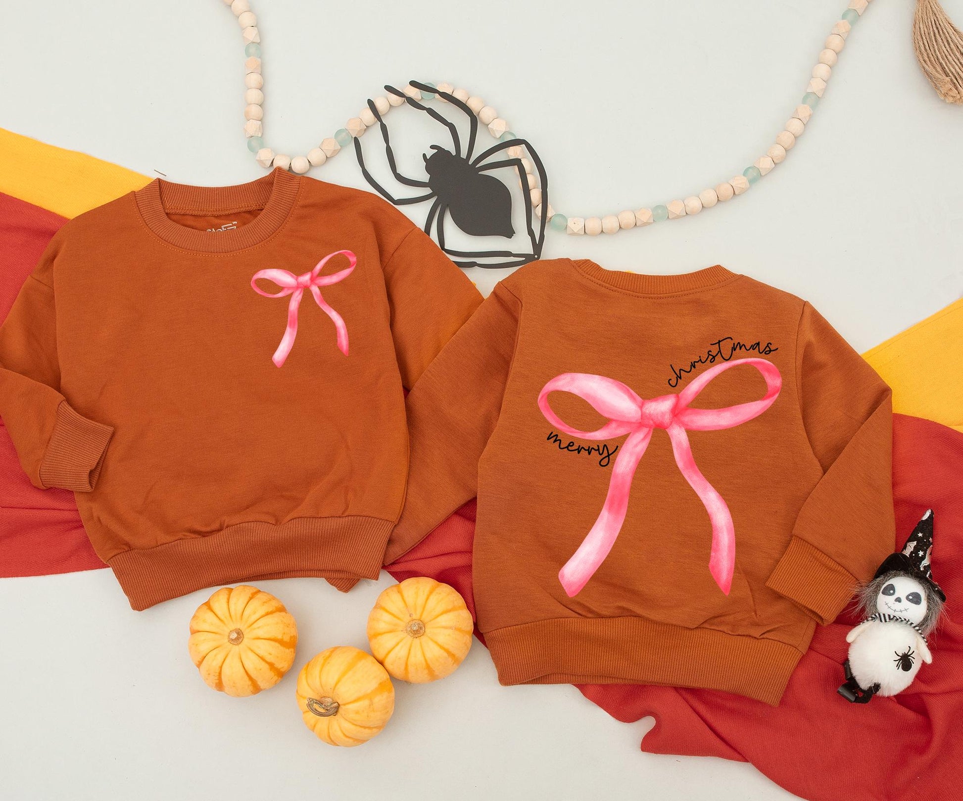 Merry Christmas Bow Sweater Outfit, Mommy and Me Matching Red Bow Sweatshirt, Baby Toddler Holiday Romper, Christmas Coquette Clothes Cute Xmas Gift (139 chars)