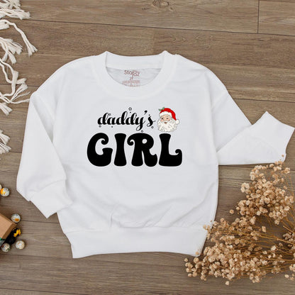 Daddy's Girl Christmas Romper Baby Bodysuit Santa Claus Holiday Gift Girl's 1st Christmas Outfit Baby Shower