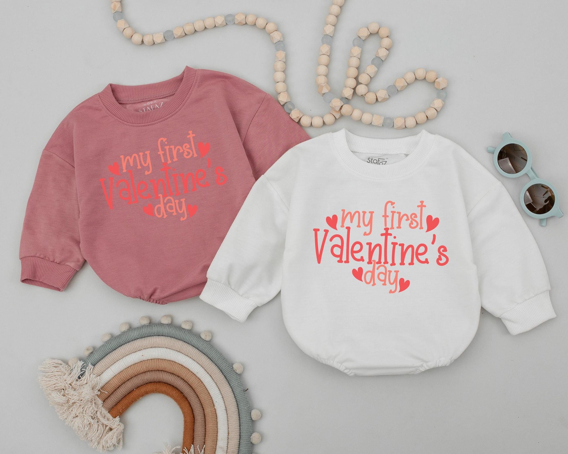 My First Valentine's Day Baby Romper Outfit Little Valentine Infant Bodysuit Valentines Baby Girl Boy Clothes Retro Kids Valentine Daddy's Valentine 139