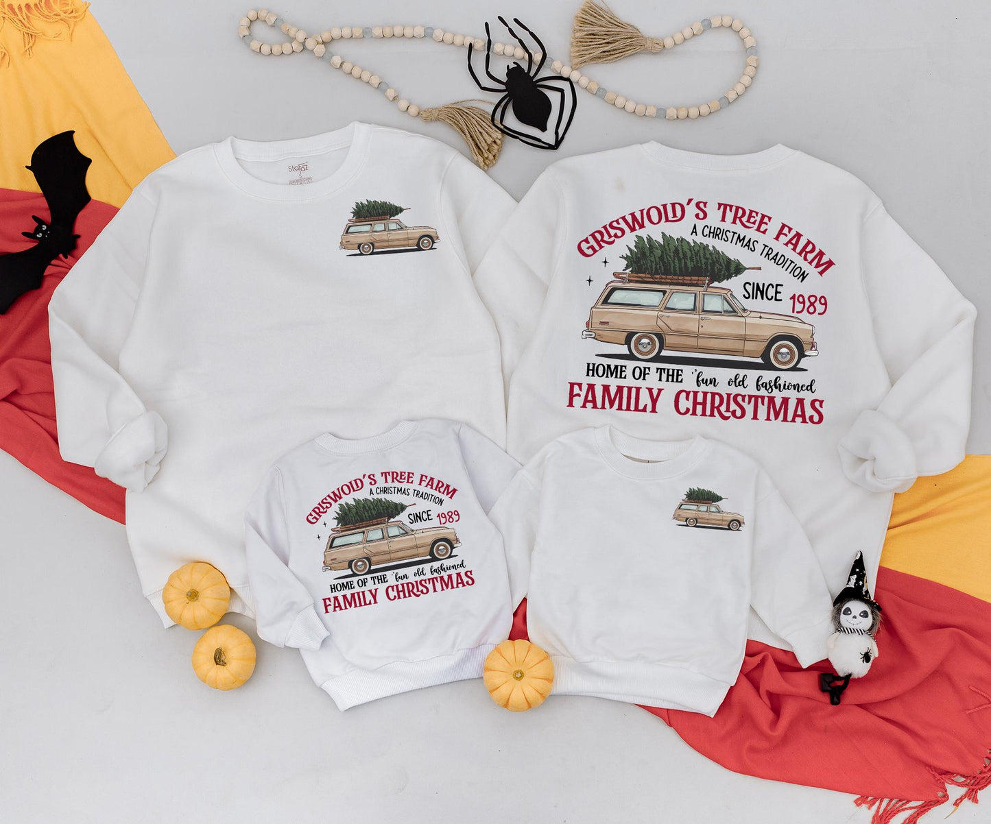 Griswold's Christmas Tree Farm Vintage Station Wagon Sweatshirt Family Tradition Cozy Christmas Gift