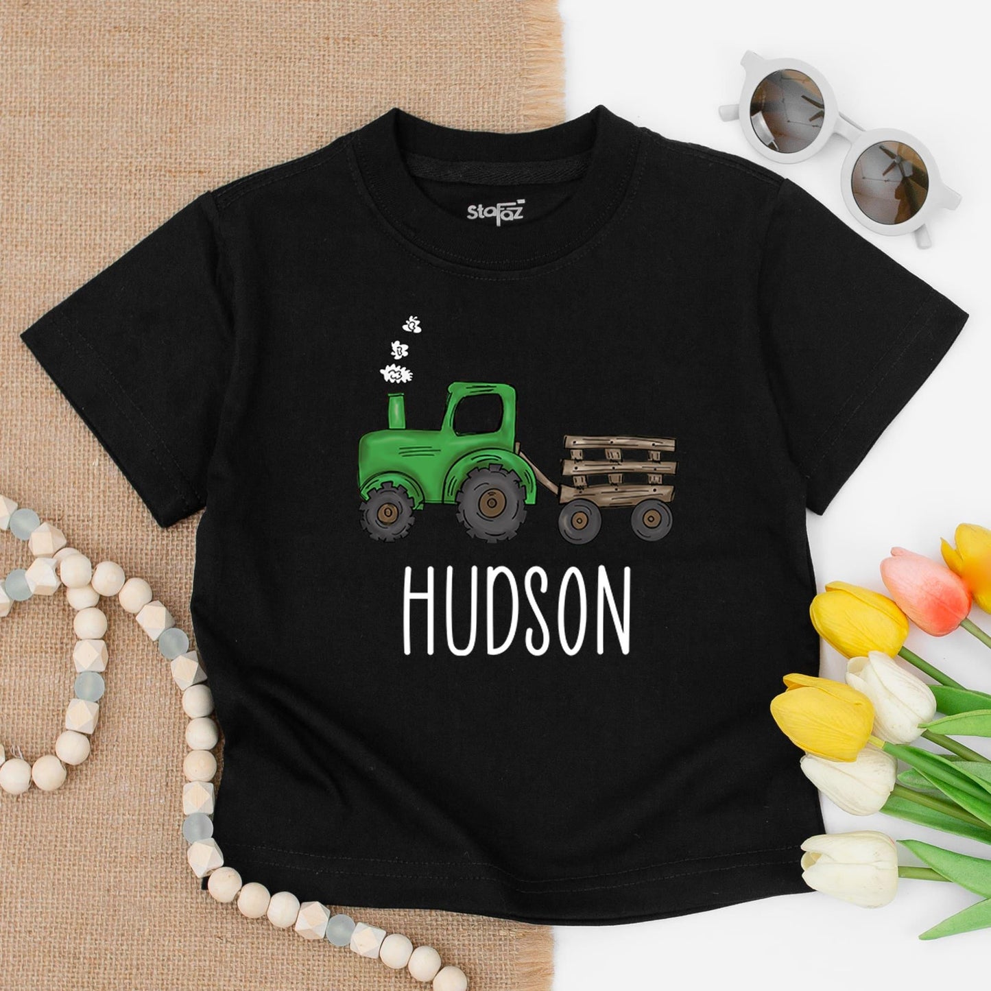Big Brother Green Tractor Toddler Shirt Cute Farm Life Tee Matching Sibling Outfit Custom Kids Natural Boy Farm T-Shirt