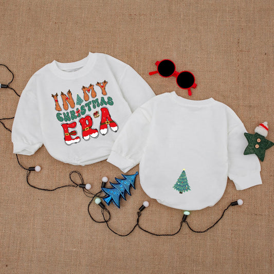 In My Christmas Era Baby Romper Bodysuit Festive Holiday Outfit, First Christmas Clothes, Christmas Tree, Soft Cotton, Perfect Baby Shower Gift 136