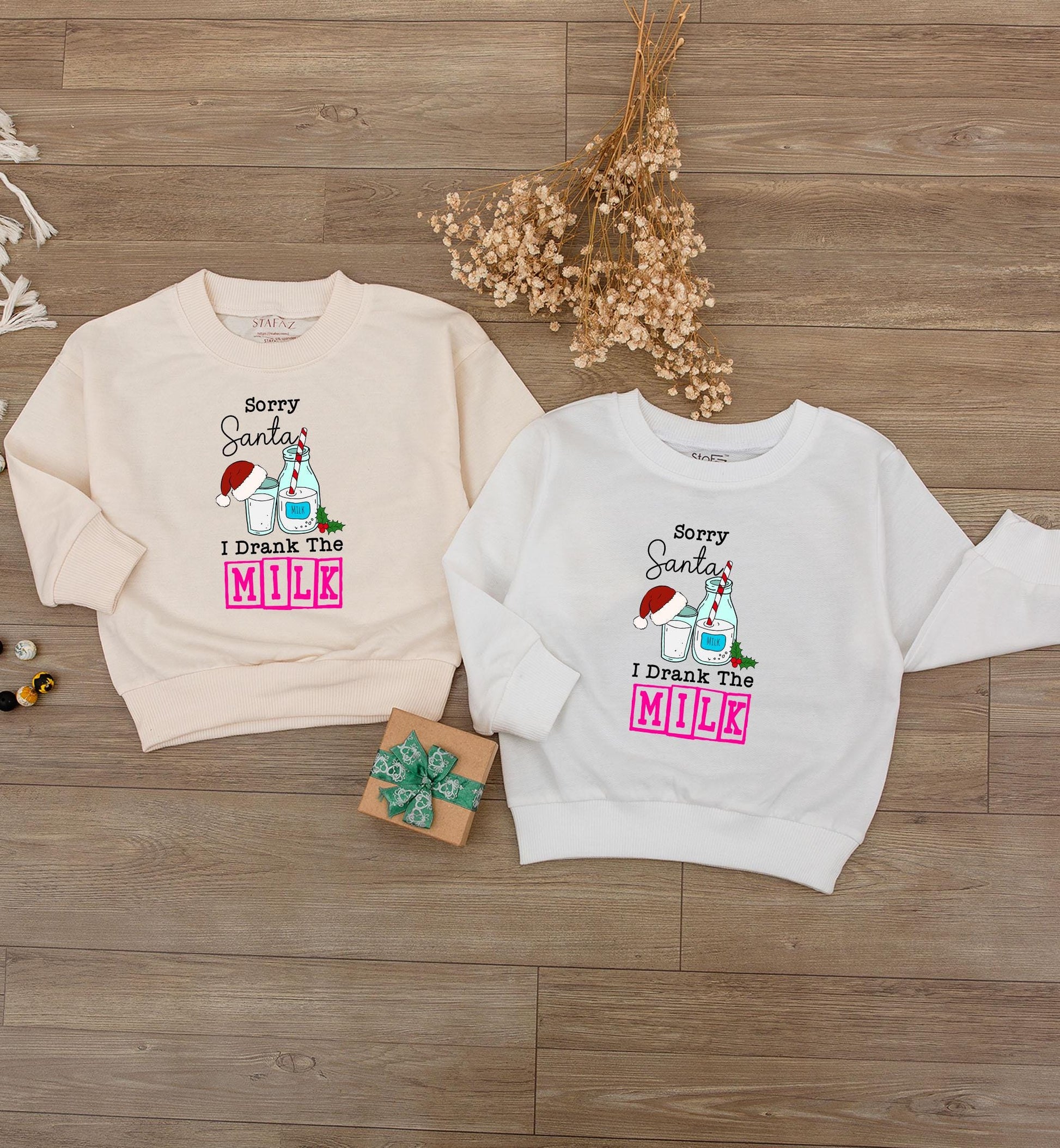 Sorry Santa I Drank The Milk Romper Whimsical Christmas Baby Outfit Long Sleeve Bodysuit Cozy Holiday Infant Clothes First Christmas Bodysuit 137