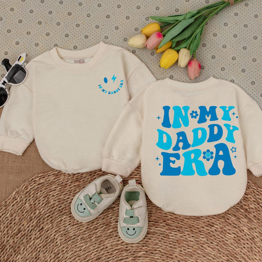 In My Daddy Era Baby Boy Romper Newborn Bodysuit Gift From Dad Baby Shower Announcement Boy Clothes Cotton, Gift for Son