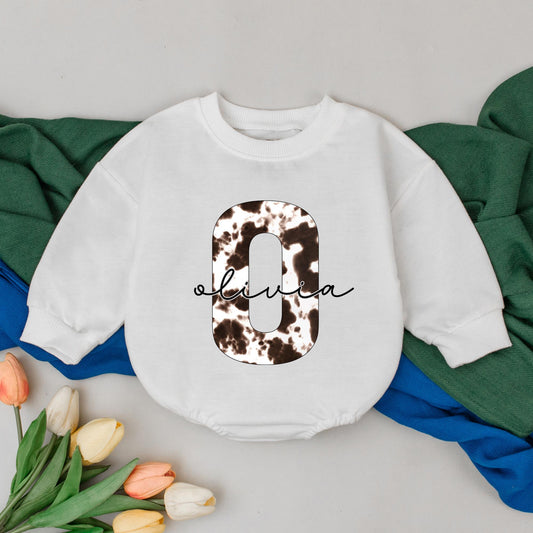 Personalized Cowboy Western Romper Custom Name Baby Shower Gift Going Home Outfit Infant Cowboy Baby Bodysuit