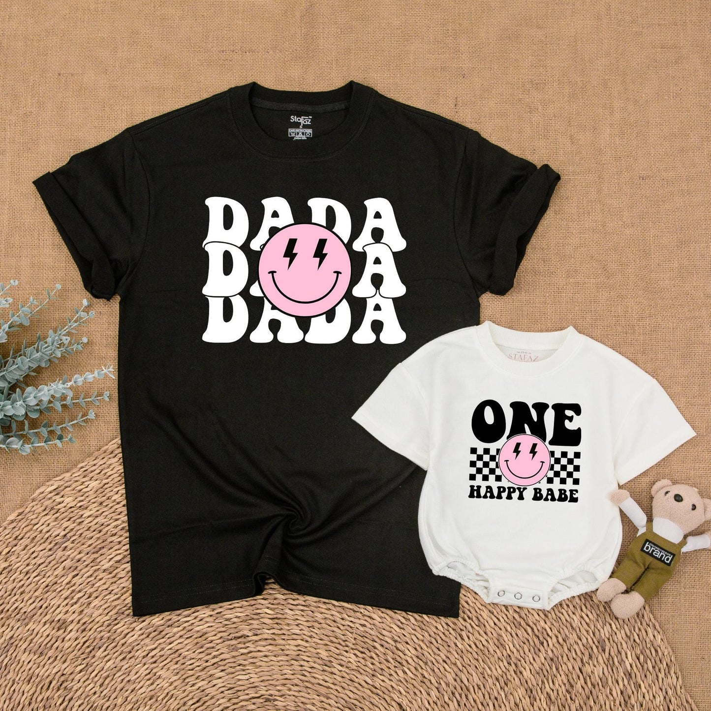 One Happy Babe Birthday Family Shirt Pink Happy Girl First Birthday Outfit Matching Mom and Me Gift