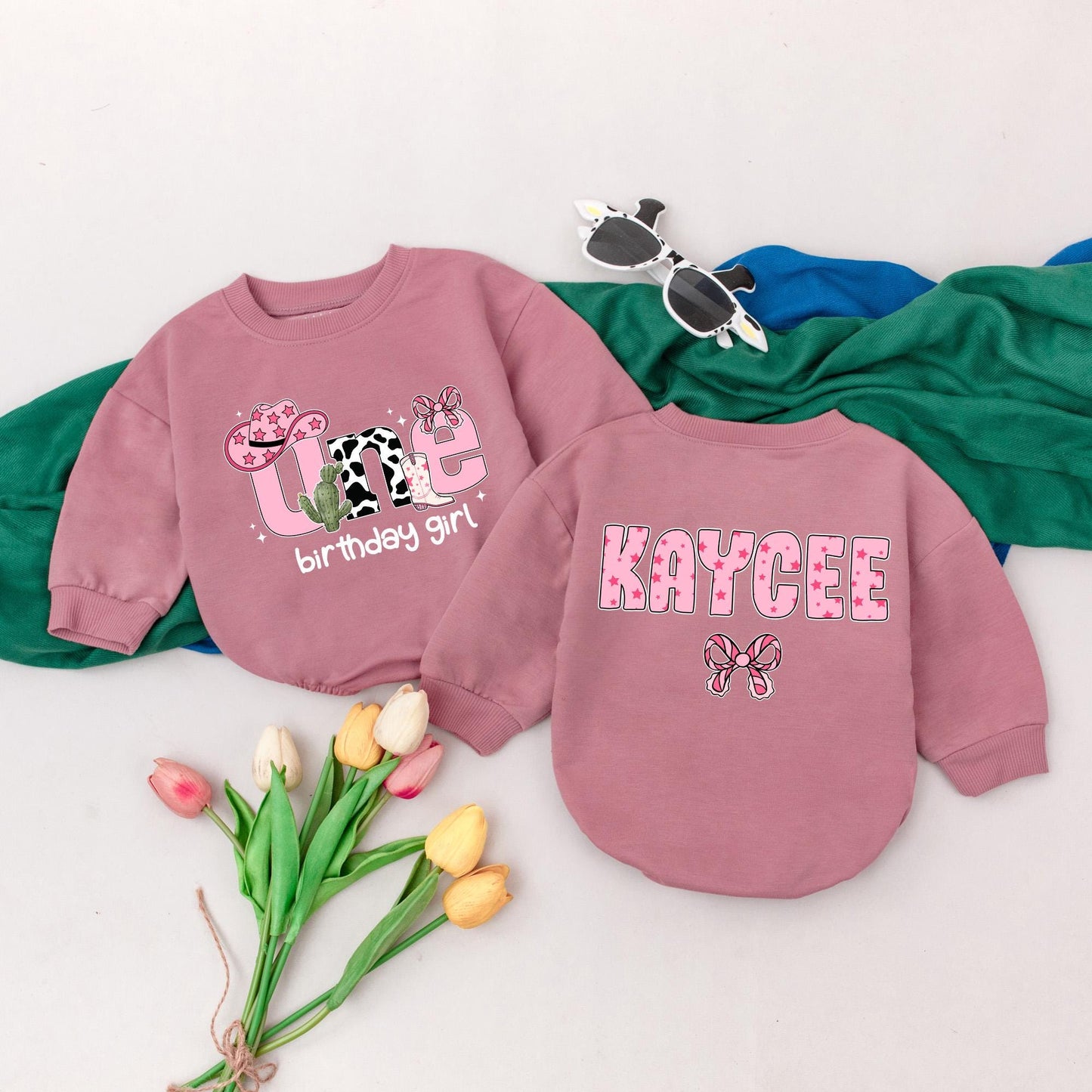 Personalized Cowgirl 1st Birthday Romper, Wild One Rodeo Outfit, Custom Name Western Baby Clothes, Girl First Birthday Party Theme Shirt 137 char