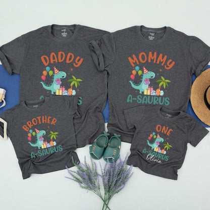 Family Dinosaur Birthday Shirts: Mama Saurus Matching Party Tee for Mom, Dad & Kids! Roar into Fun with Dino Theme Dadosaurus, Mamosaurus & More! (139 chars)