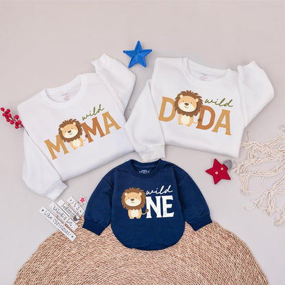 Wild One Matching Family Birthday Shirts - Safari Jungle 1st Birthday Outfit Mommy & Me - Wild 1st Birthday Party Boy Girl