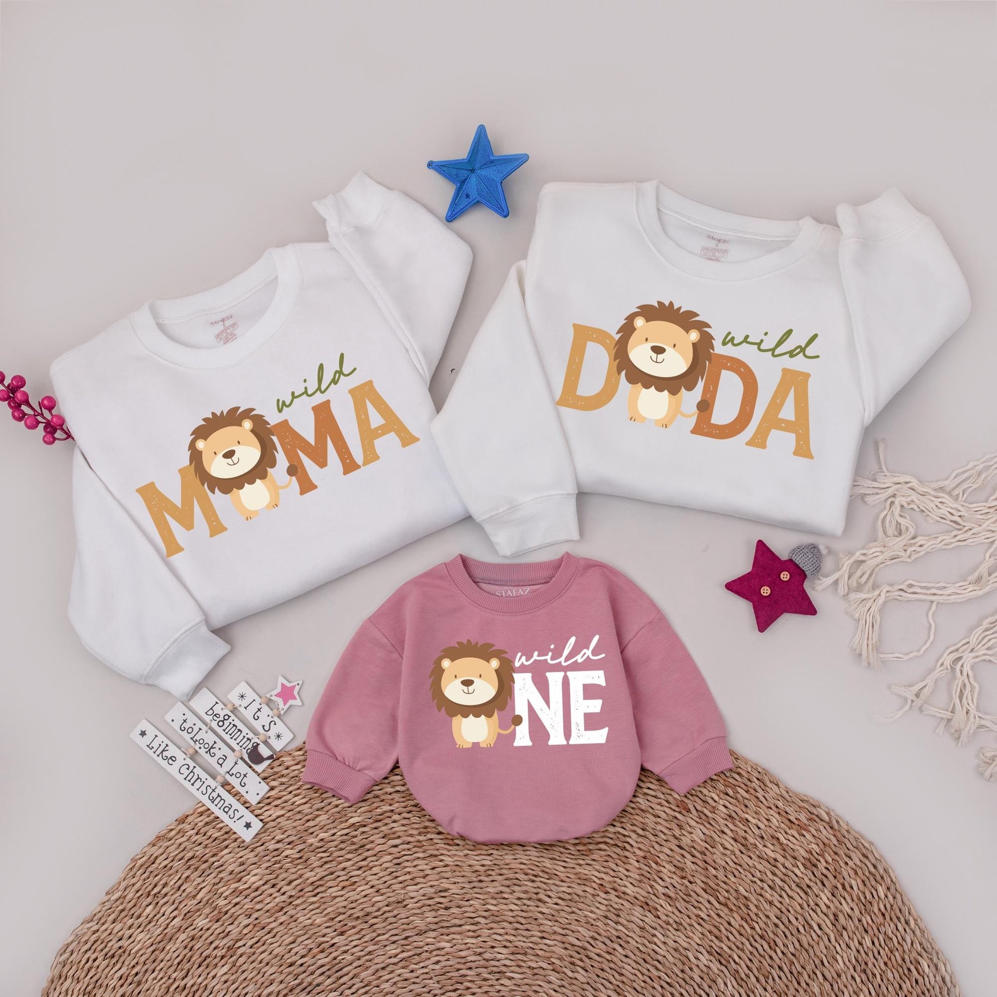 Wild One Matching Family Birthday Shirts - Safari Jungle 1st Birthday Outfit Mommy & Me - Wild 1st Birthday Party Boy Girl