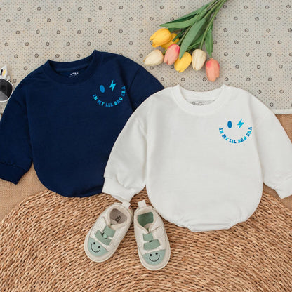 Lil Bro Era Baby Outfit Baby Boy Romper Newborn Gift Gender Neutral Baby Shower Present Cute Lil Brother Clothes
