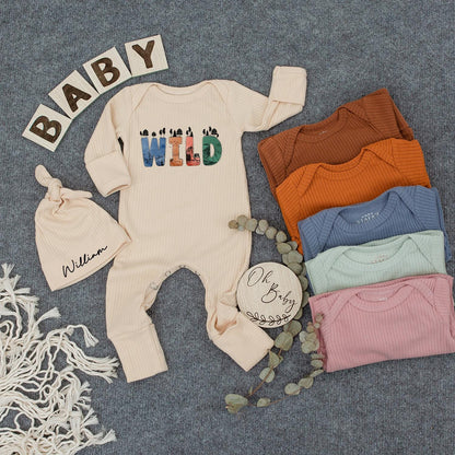 Wild Adventure Baby Bodysuit | Nature Lover Newborn Outfit | Hiking Bodysuit for Baby Boy or Girl | Cute Shower Gift | Earthy Colors 137 chars