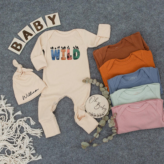 Wild Adventure Baby Bodysuit | Nature Lover Newborn Outfit | Hiking Bodysuit for Baby Boy or Girl | Cute Shower Gift | Earthy Colors 137 chars