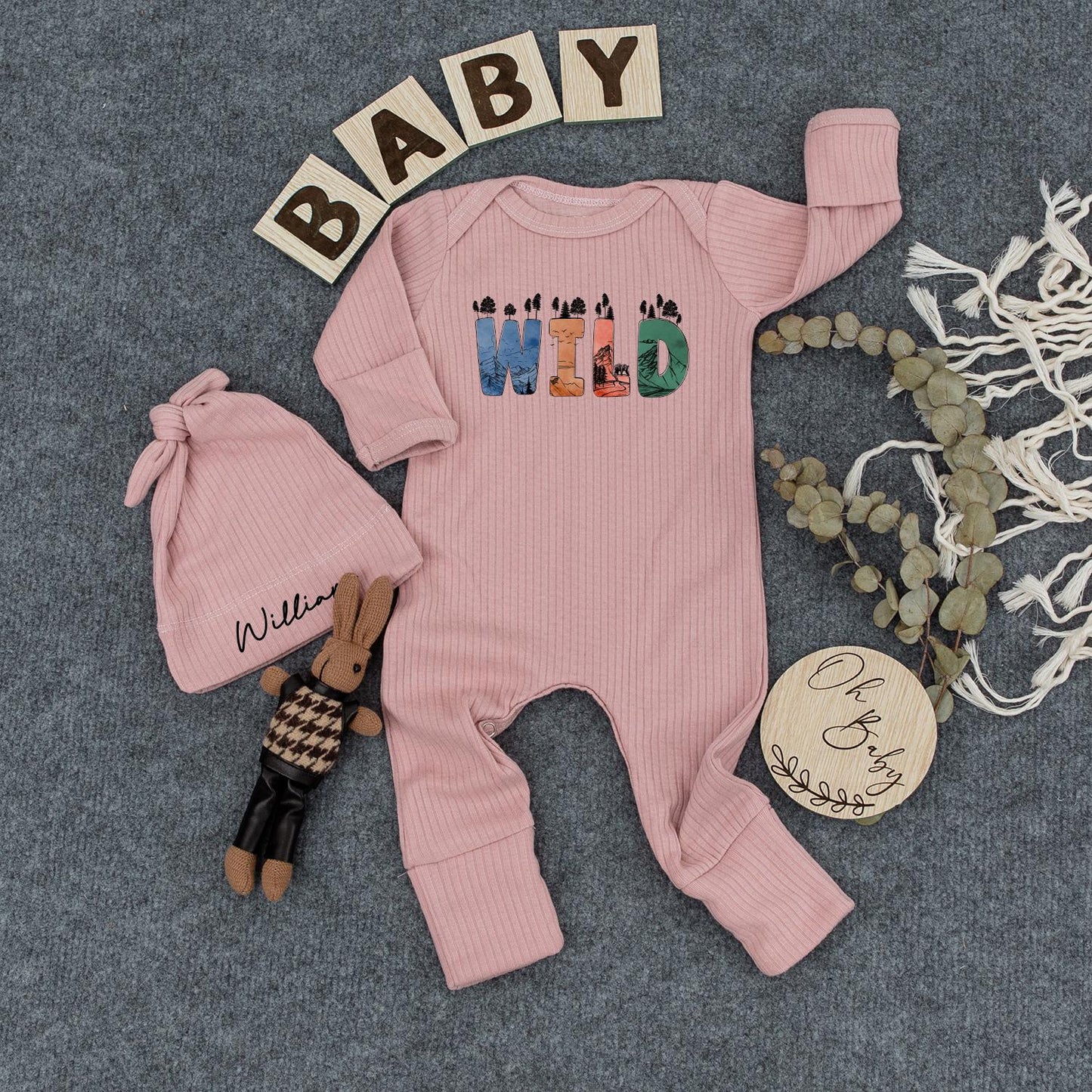 Wild Adventure Baby Bodysuit | Nature Lover Newborn Outfit | Hiking Bodysuit for Baby Boy or Girl | Cute Shower Gift | Earthy Colors 137 chars