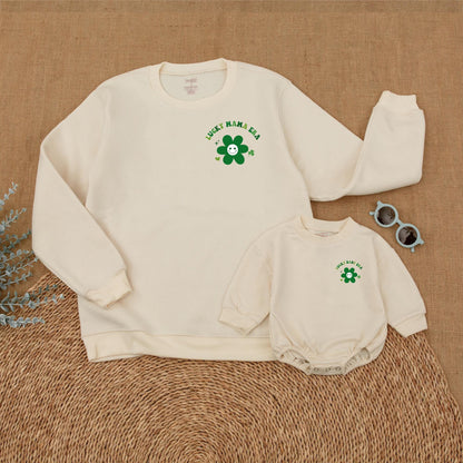 Lucky Mama and Baby Era Sweatshirt St Patrick's Day Mommy and Me Outfit Family Matching Sets