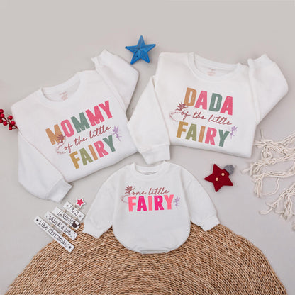 Little Fairy First Birthday Matching Family Sweatshirt Magical Garden Party Mommy and Me First Birthday Girl Outfit 1st Birthday
