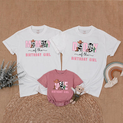 Cowgirl Birthday Family Shirt, My First Rodeo Family Matching Shirt, Western Birthday Party Shirt, Mommy and Me Shirt, Girl First Birthday