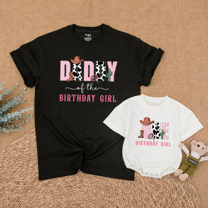 Cowgirl Birthday Family Shirt, My First Rodeo Family Matching Shirt, Western Birthday Party Shirt, Mommy and Me Shirt, Girl First Birthday