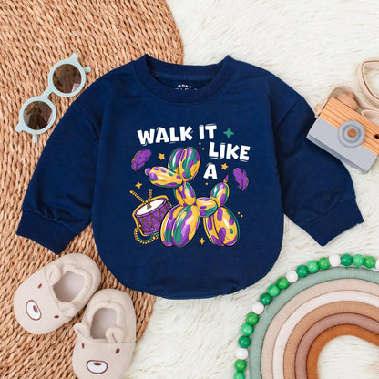 Mardi Gras Bubble Romper Funny King Cake Baby Bodysuit Baby Shower Gift Festive Holiday Newborn First Birthday Matching Outfits