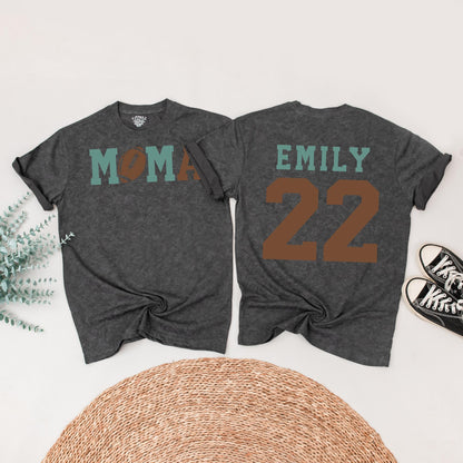 Touchdown One Football Birthday Outfit for Baby Boy 1st Birthday Matching Family Tees Teal Brown Retro Athletic