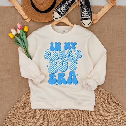 Retro Mama's Boy & Mama Matching Outfits Baby Romper & Sweatshirt Neutral Toddler Boy Cotton Set Mommy and Me USA