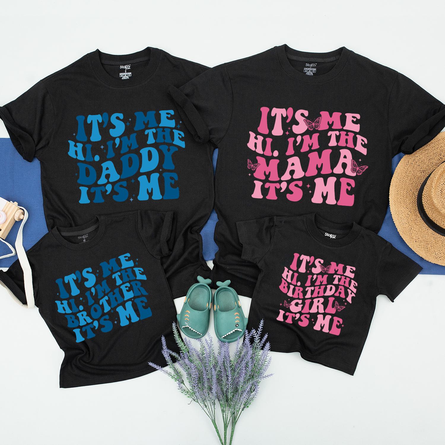 Personalized Family Birthday Matching Shirts Girl 1st Birthday Outfit Toddler Baby Celebration Party Tee Soft Cotton Apparel for Mom Dad & Kids