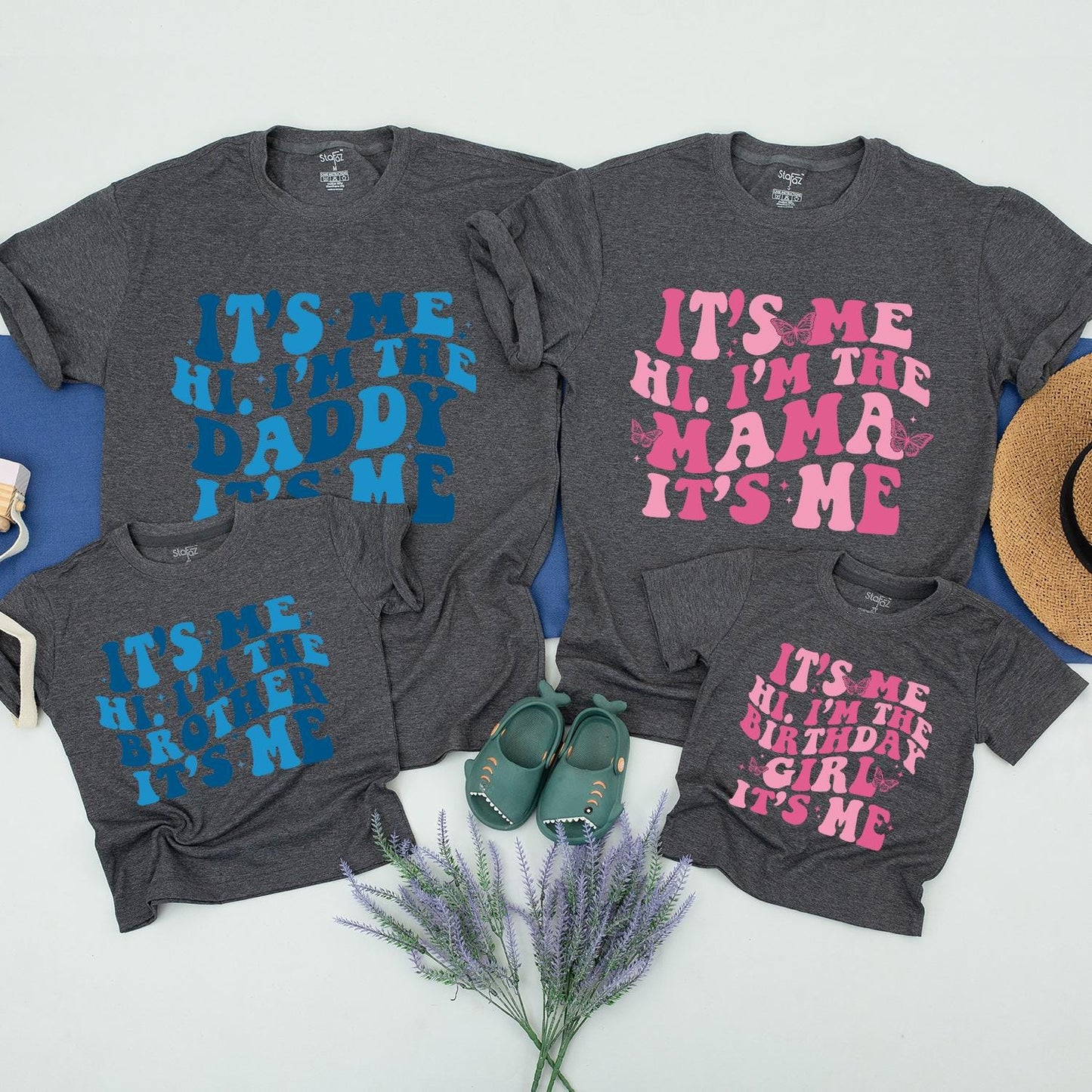 Personalized Family Birthday Matching Shirts Girl 1st Birthday Outfit Toddler Baby Celebration Party Tee Soft Cotton Apparel for Mom Dad & Kids