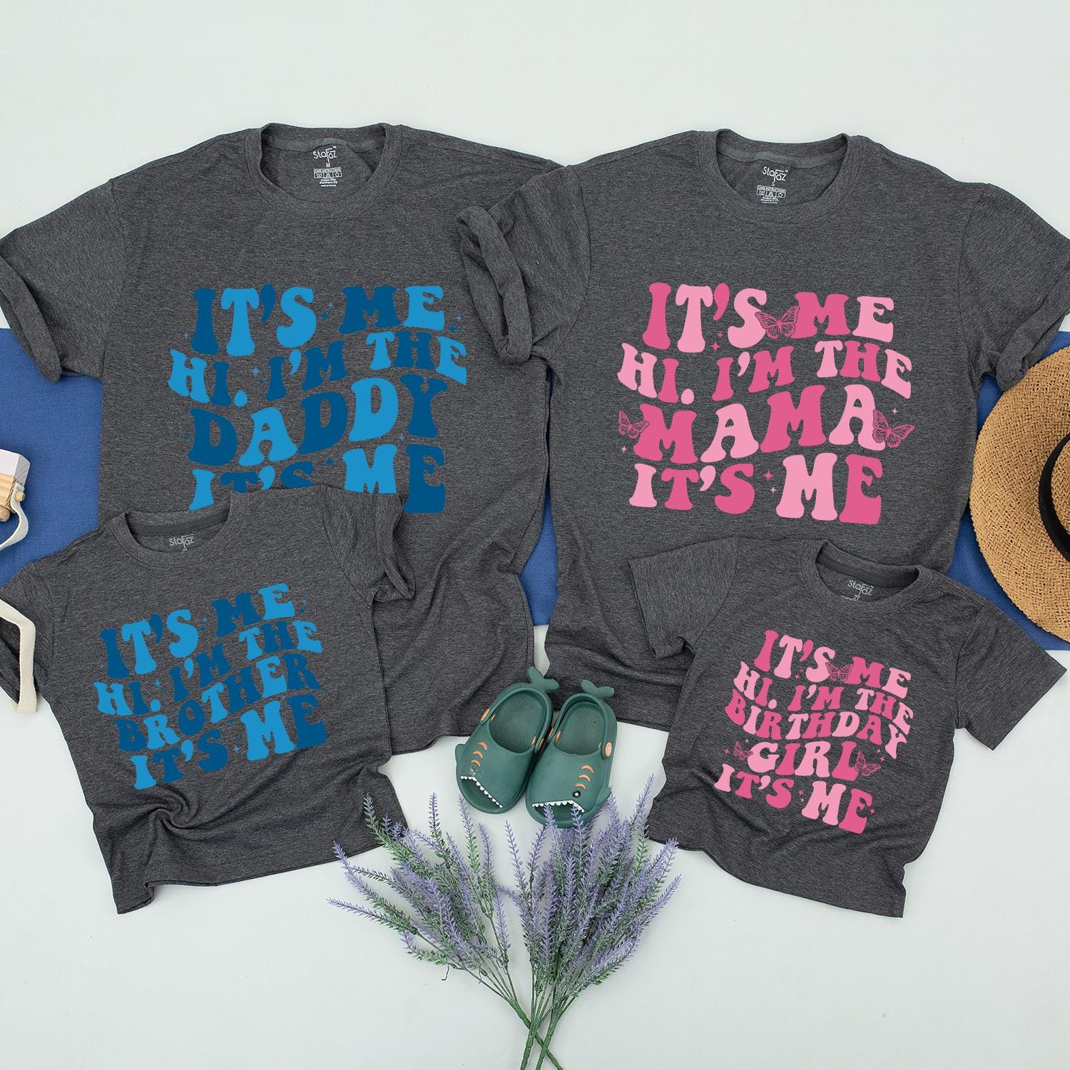 Personalized Family Birthday Matching Shirts Girl 1st Birthday Outfit Toddler Baby Celebration Party Tee Soft Cotton Apparel for Mom Dad & Kids